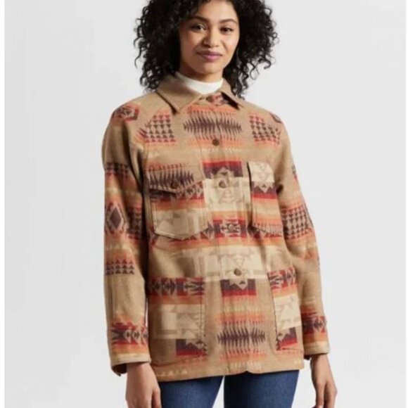 PENDLETON Ladies Wool Shirt Jacket - Size LG - Like New - Worn Once! - Picture 1 of 7